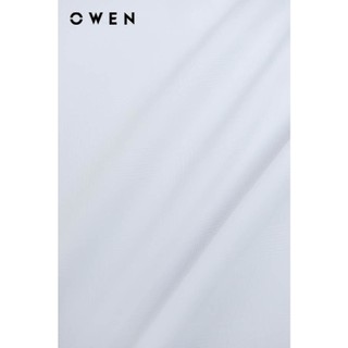 OWEN - Áo sơ mi ngắn tay Regular Fit AR250110NT màu Trắng chất liệu Polyester Nano