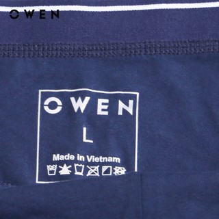 OWEN - Quần lót Body Fit QLB232404 màu Navy chất liệu Cotton Spandex