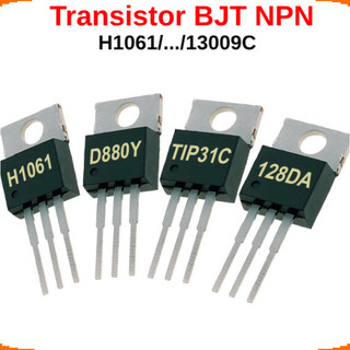 [Ưu đãi] (10 cái) Transistor BJT NPN H1061, D880Y, TIP31, TIP41… chân cắm TO-220