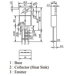 [Ưu đãi] (10 cái) Transistor BJT NPN H1061, D880Y, TIP31, TIP41… chân cắm TO-220