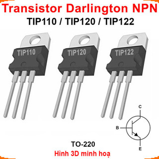 [Ưu đãi] (5 cái) Transistor Darlington NPN TIP110 / TIP120 / TIP122 5A chân cắm TO-220