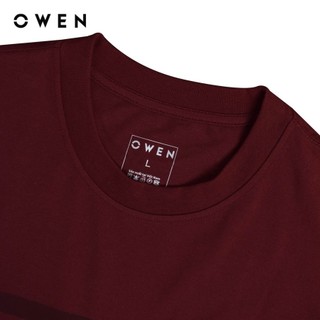 Owen - Áo t-shirt Relaxfit TSN253669 màu Đỏ đậm chất liệu CVC Spandex