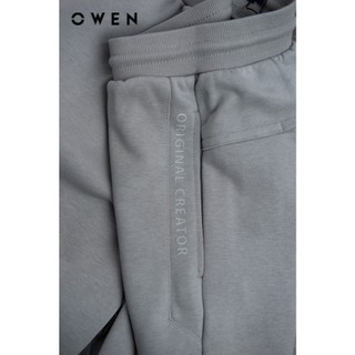 Owen - Quần nỉ Regular Fit SN241448 màu Xám chất liệu CVC Spandex