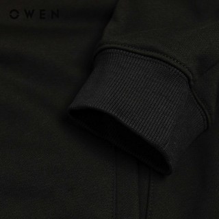 OWEN - Áo nỉ Regular Fit AN241460 màu Đen chất liệu Cotton - Polyester