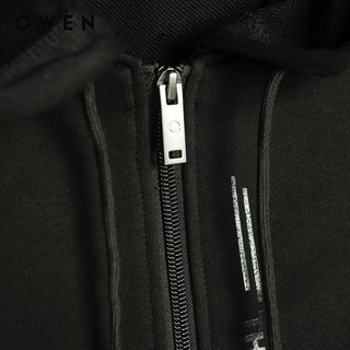 OWEN - Áo nỉ Regular Fit AN241460 màu Đen chất liệu Cotton - Polyester