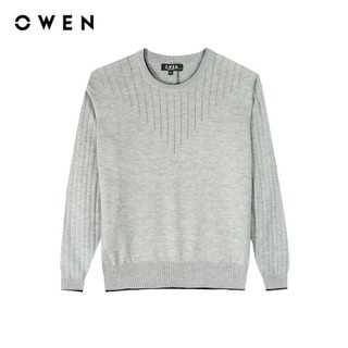 OWEN - Áo len Regular Fit ALD231659 màu Ghi chất liệu Cotton- Acrylic