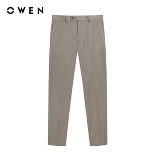Owen - Quần tây Slim Fit QS242813 màu Nâu chất liệu TR Spandex
