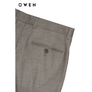 Owen - Quần tây Slim Fit QS242813 màu Nâu chất liệu TR Spandex