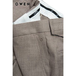 Owen - Quần tây Slim Fit QS242813 màu Nâu chất liệu TR Spandex