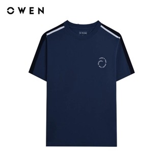 Owen - Áo t-shirt Relaxfit TSN253668 màu Xanh dương chất liệu CVC Spandex
