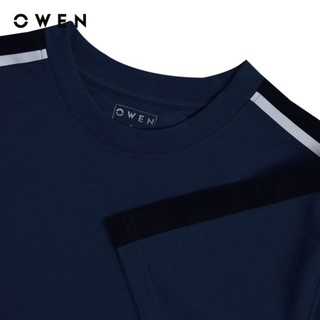 Owen - Áo t-shirt Relaxfit TSN253668 màu Xanh dương chất liệu CVC Spandex