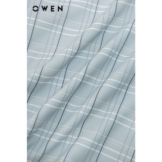 Owen - Áo sơ mi dài tay Slim Fit AS240611D màu Xám nhạt chất liệu Polyester