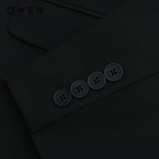 OWEN - Bộ Veston Slim Fit VES231684 màu Đen chất liệu TR Spandex