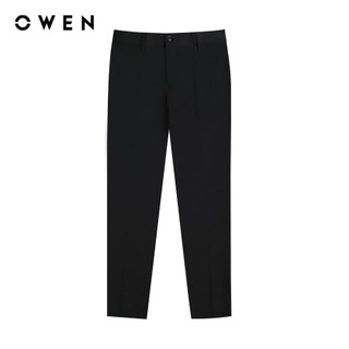OWEN - Bộ Veston Slim Fit VES231684 màu Đen chất liệu TR Spandex