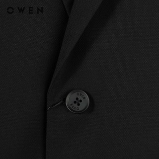 OWEN - Bộ Veston Slim Fit VES231684 màu Đen chất liệu TR Spandex