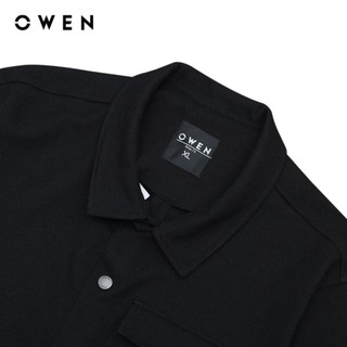 OWEN - Áo khoác Relax Fit JK241347 màu Đen chất liệu Polyester Nano