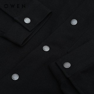 OWEN - Áo khoác Relax Fit JK241347 màu Đen chất liệu Polyester Nano
