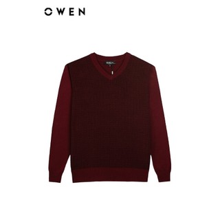 OWEN - Áo len Regular Fit ALD231656 màu Đỏ chất liệu Cotton-Acrylic