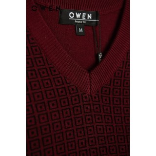OWEN - Áo len Regular Fit ALD231656 màu Đỏ chất liệu Cotton-Acrylic