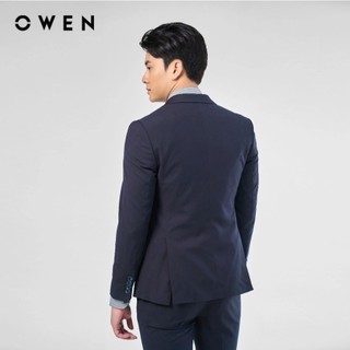 OWEN - Bộ Veston Regular Fit VES231495 màu Ghi chất liệu TR Spandex