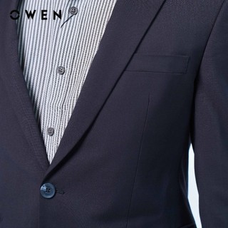 OWEN - Bộ Veston Regular Fit VES231495 màu Ghi chất liệu TR Spandex
