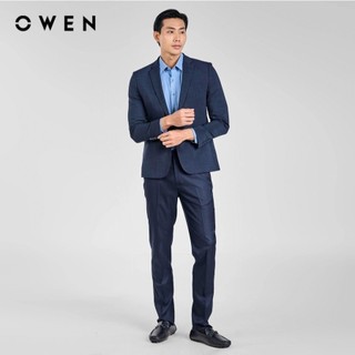OWEN - Blazer (demi) Regular Fit BL231689 màu Navy chất liệu Polyester