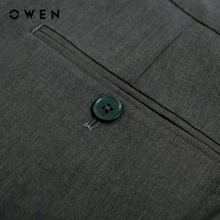 OWEN - Bộ Veston Slim Fit VES231683 màu Ghi chất liệu Polyester Rayon Spandex