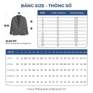 OWEN - Bộ Veston Slim Fit VES231683 màu Ghi chất liệu Polyester Rayon Spandex