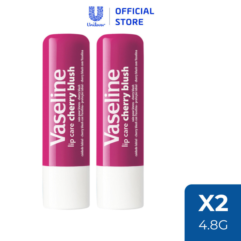 Combo 2 son dưỡng môi Vaseline Lip Care Stick 4.8g (Tùy chọn mùi hương)