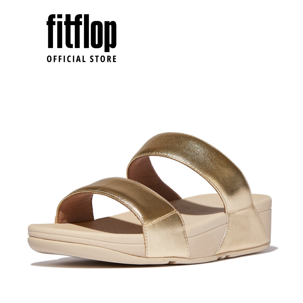 Dép Xăng Đan Nữ FitFlop Da LULU - Platino - FOT - ED4-675