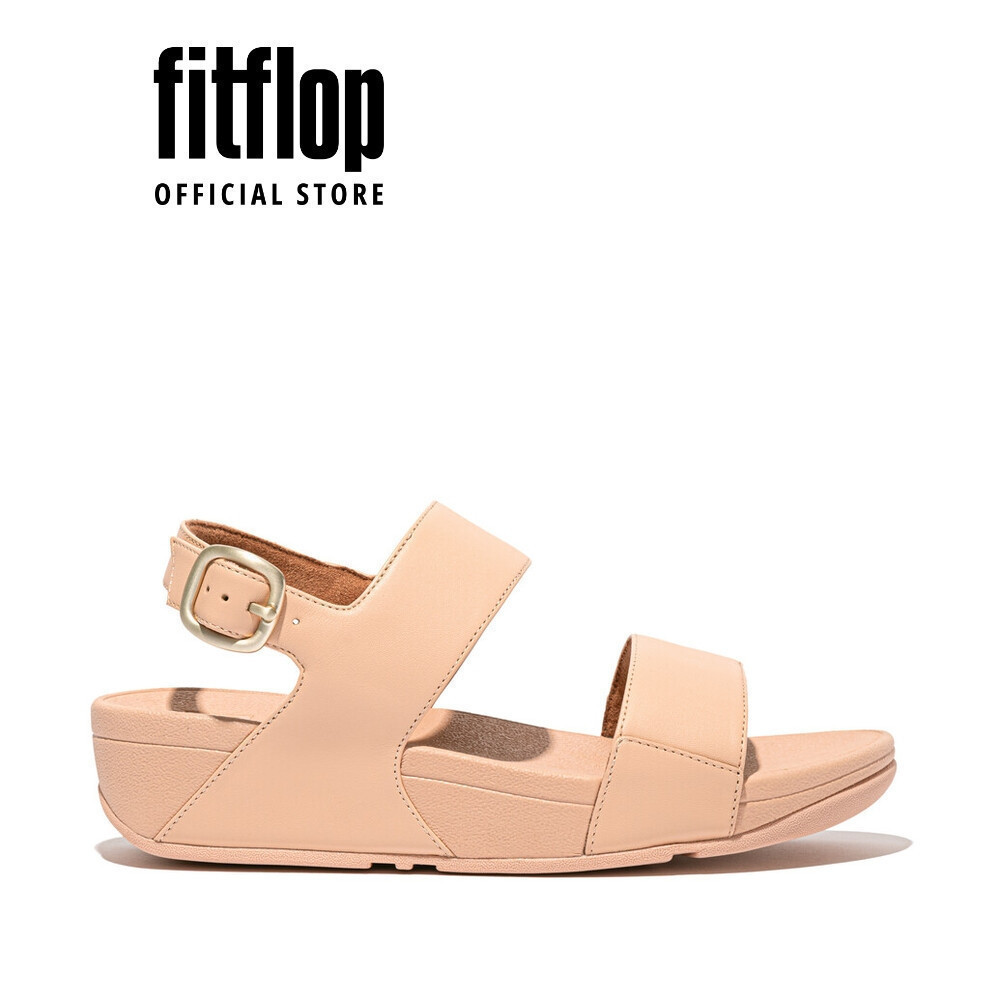 Dép Xăng Đan Nữ FitFlop Da LULU Quai Sau - Beige - FOT - EU4-C13