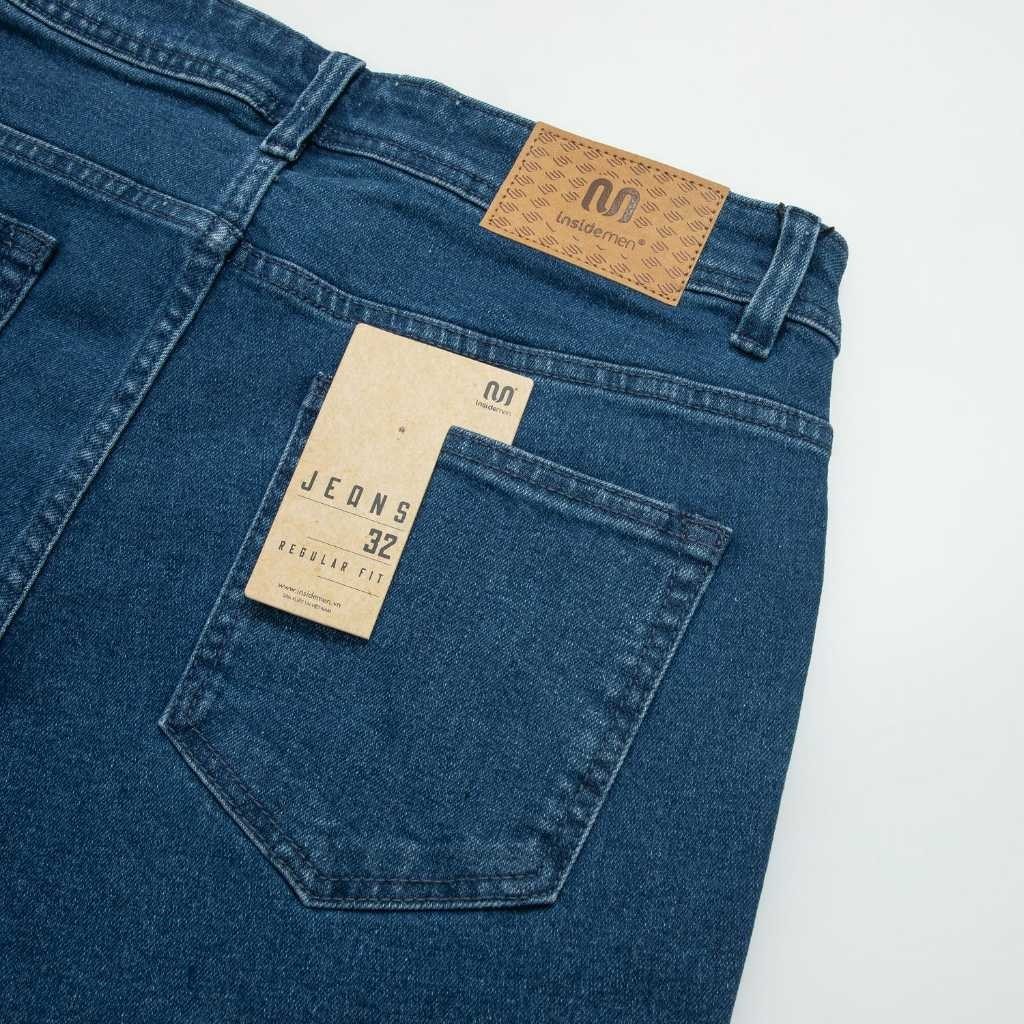 INSIDEMEN - Quần Short Jean Regular Fit Co Giãn Nhẹ IJH001AS0