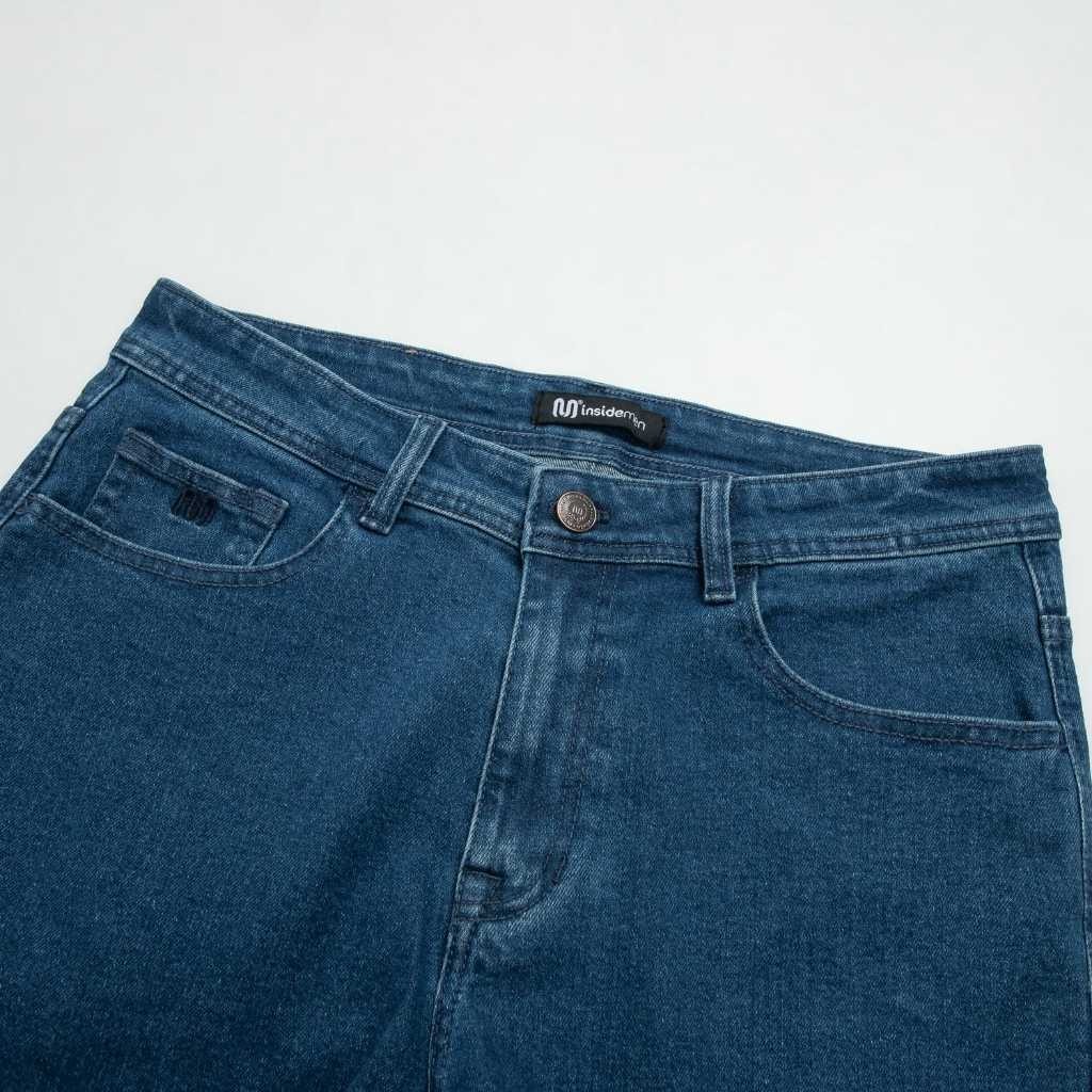 INSIDEMEN - Quần Short Jean Regular Fit Co Giãn Nhẹ IJH001AS0