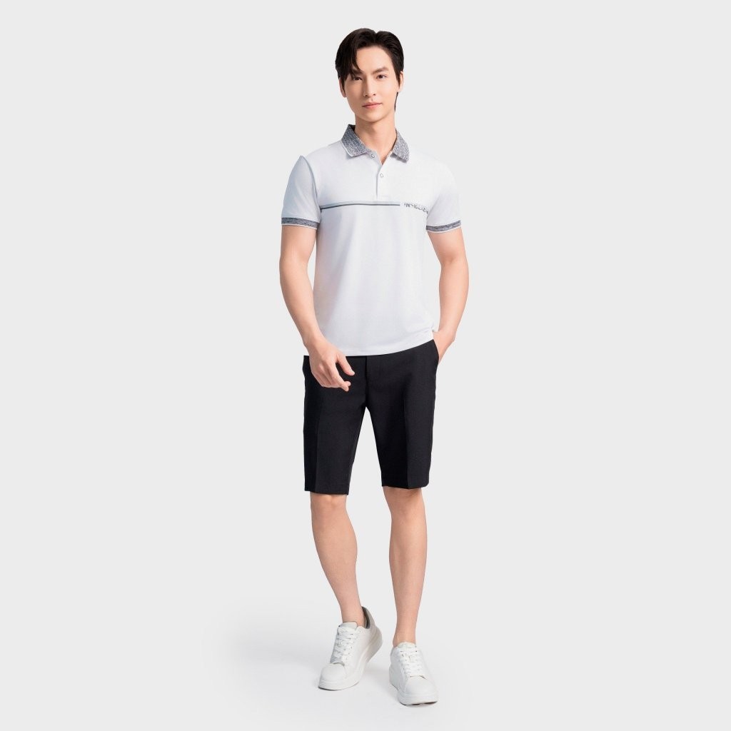 Insidemen Áo Polo Nam Slim Fit Phong cách hiện đại trẻ trung IPS127AS2