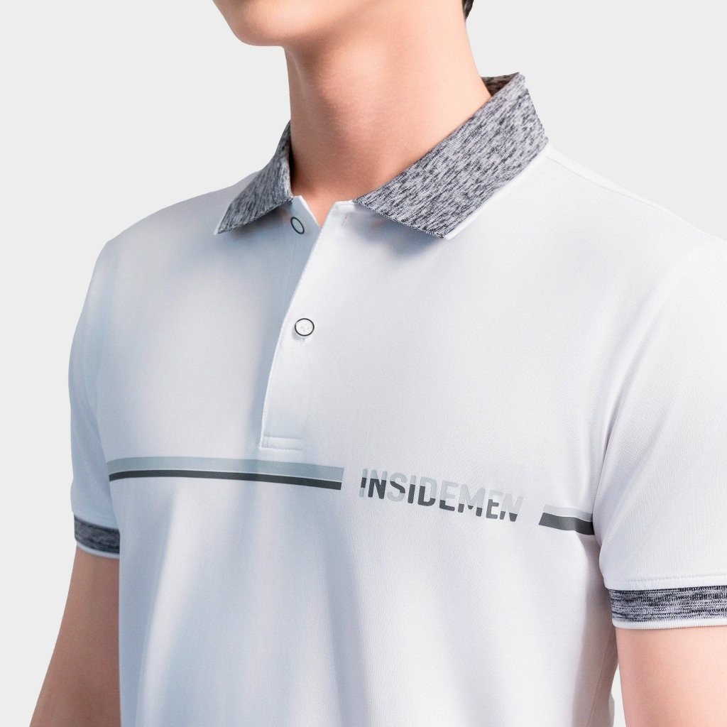 Insidemen Áo Polo Nam Slim Fit Phong cách hiện đại trẻ trung IPS127AS2