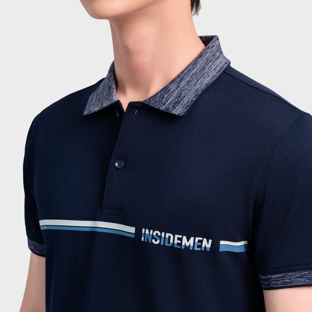 Insidemen Áo Polo Nam Slim Fit Phong cách hiện đại và trẻ trung IPS128AS2
