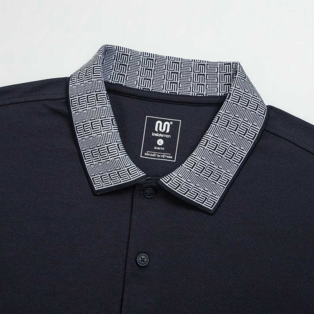 Áo Polo Nam Tay Ngắn Insidemen Slim Fit ôm vừa vặn co giãn nhẹ IPS228AS0