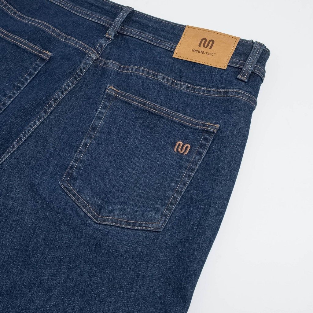 Quần Jeans Dài Nam INSIDEMEN Dáng Suông Nhẹ Form Regular Fit IJN0480Z