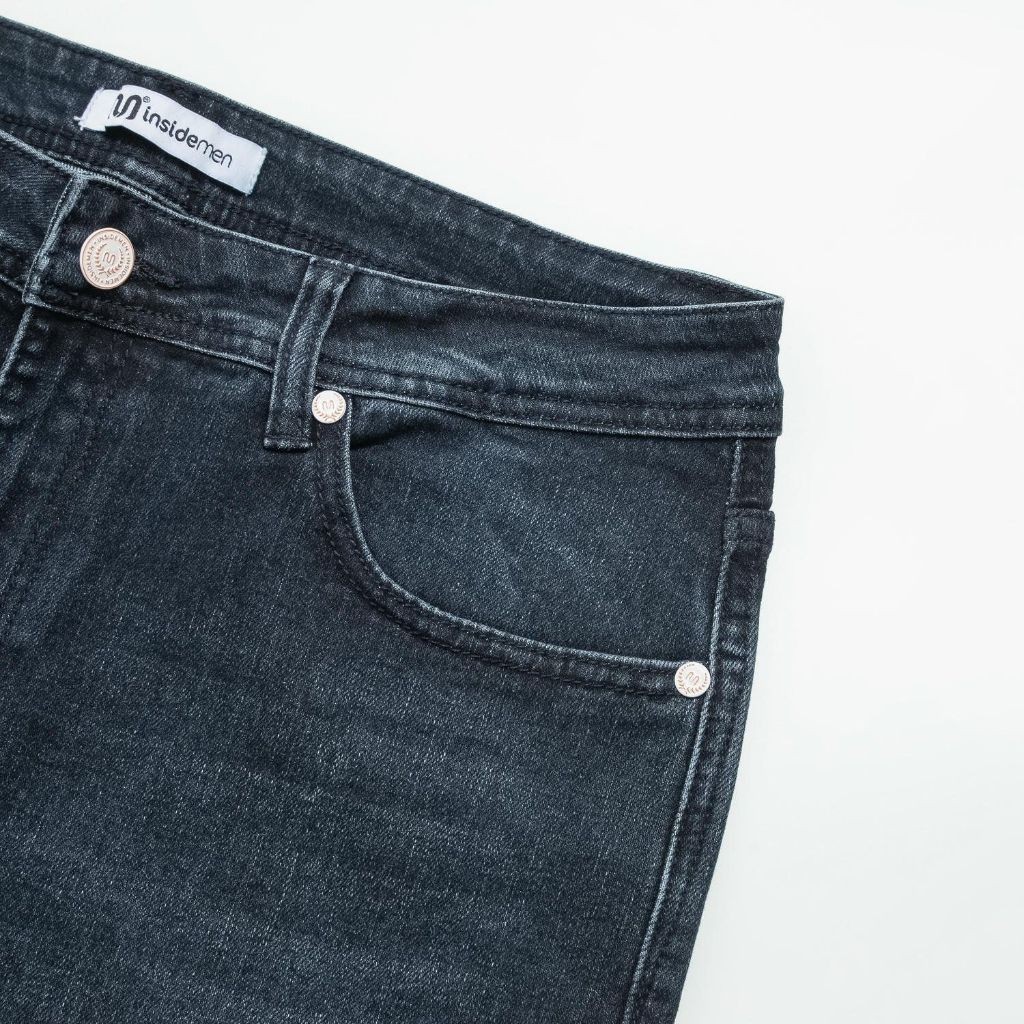 Quần Jeans Dài Nam INSIDEMEN Dáng Ôm Vừa IJN0410Z