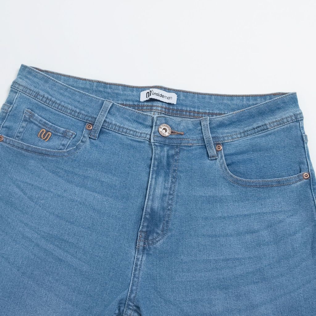 Quần Jeans Dài Nam Insidemen Dáng Suông Vừa Regular Fit Năng Động Thoải Mái IJN0500Z