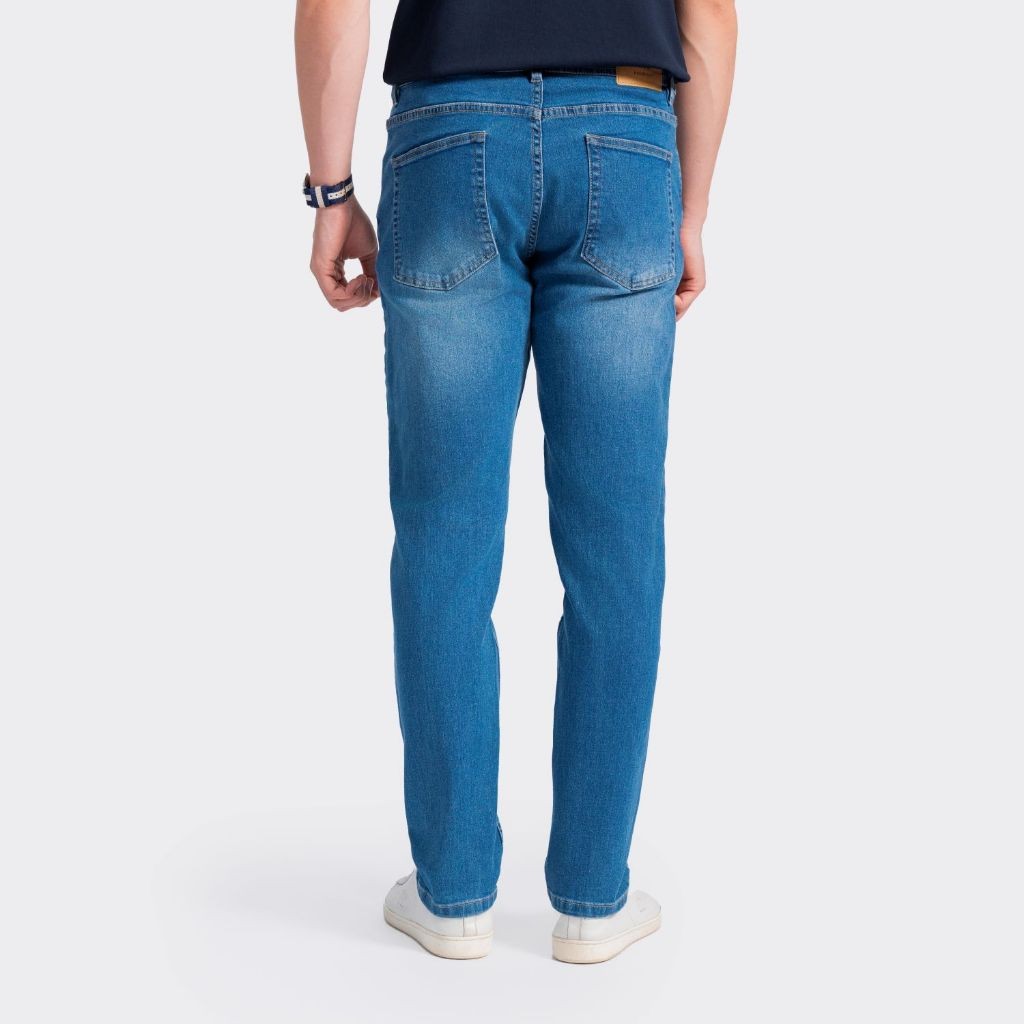 Quần Jeans Dài Nam Insidemen Dáng Suông Vừa Regular Fit Năng Động Thoải Mái IJN0500Z