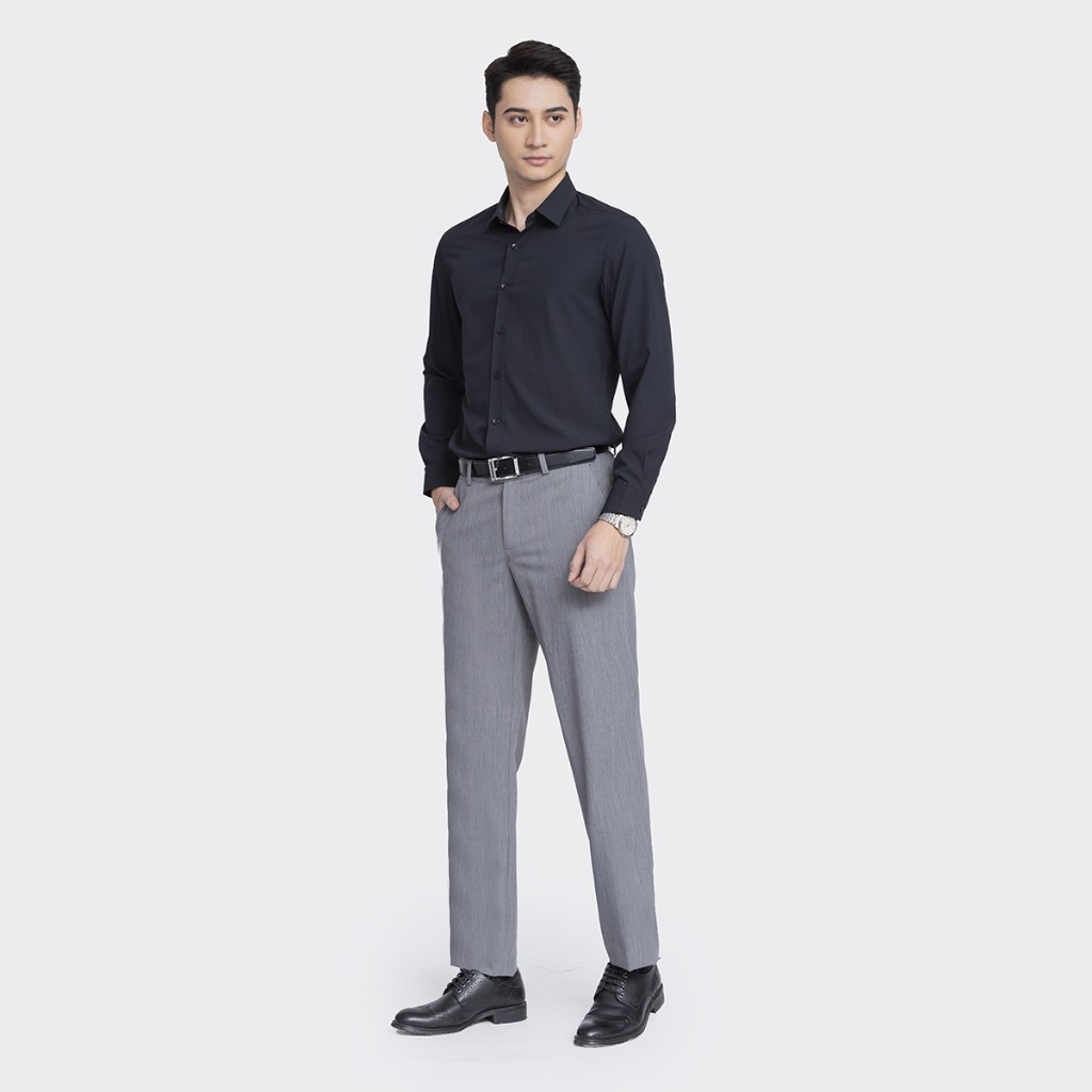 Quần âu nam Insidemen dáng suông regular fit, quần suông nam ống tây chất liệu thoáng mát, bền màu ITR05203