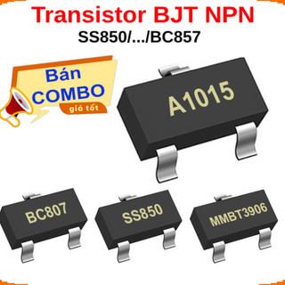 [Ưu đãi] (50 cái) Transistor BJT PNP dán SS850, SS8550, A1015, BC807, MMBT3906