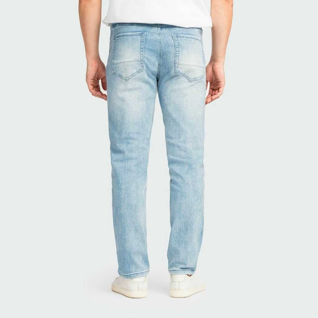Quần jeans nam INSIDEMEN Regular fit trẻ trung, năng động Co giãn tốt IJN0380Z