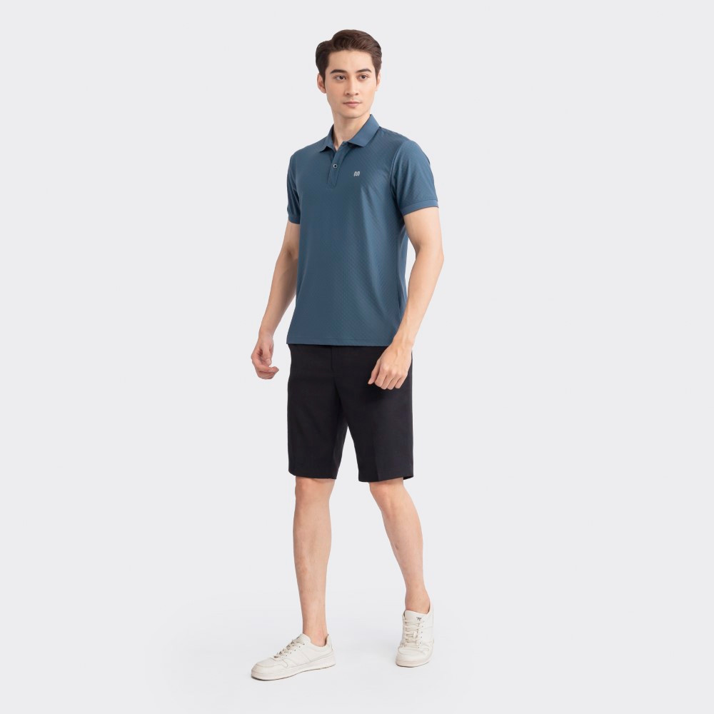 Quần Short Tây Âu Nam Cao Cấp INSIDEMEN Co Giãn Nhẹ Không Nhăn Xù Phai Màu Vải Kẻ Ô Karo ISO030S3