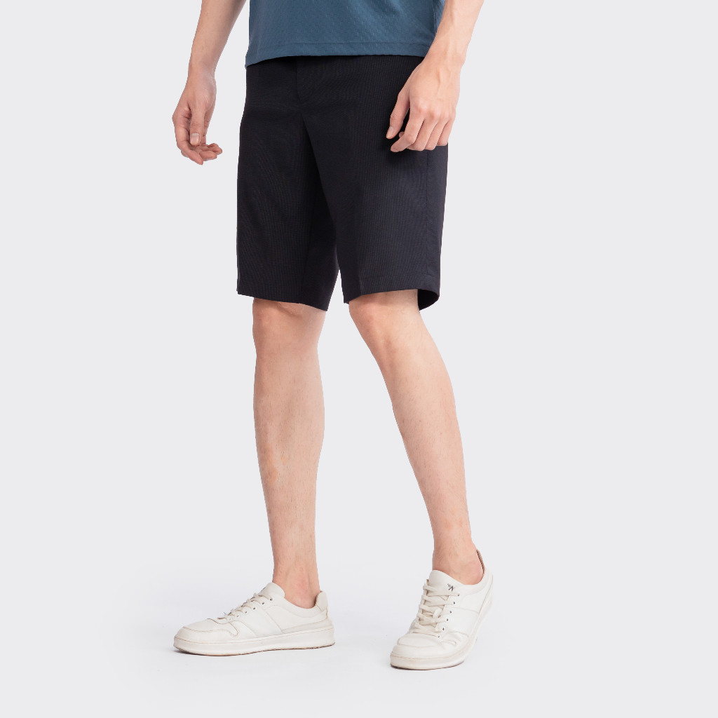 Quần Short Tây Âu Nam Cao Cấp INSIDEMEN Co Giãn Nhẹ Không Nhăn Xù Phai Màu Vải Kẻ Ô Karo ISO030S3