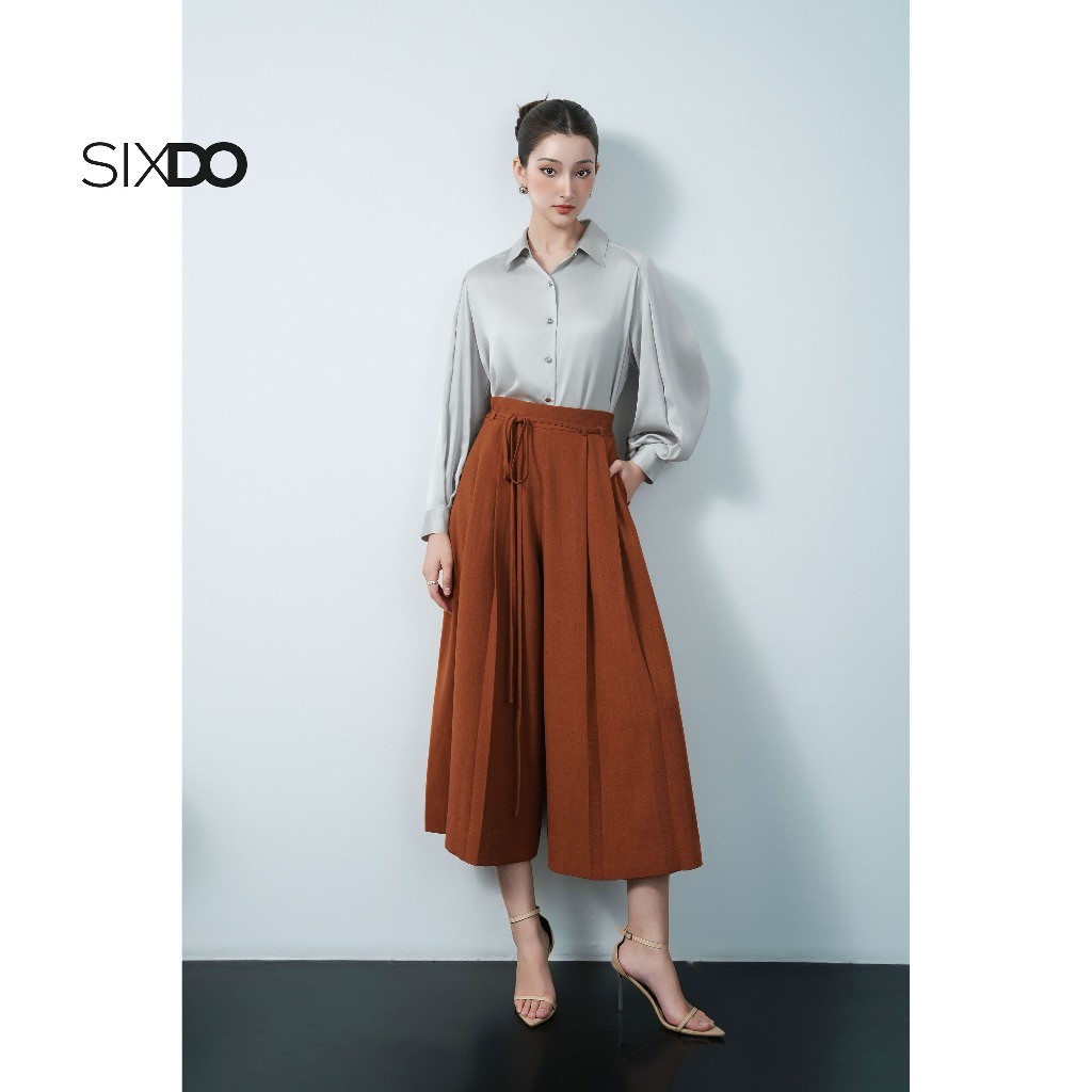 Ảnh Áo lụa xám nhạt dài tay SIXDO (Light Grey Silk Shirt) 1