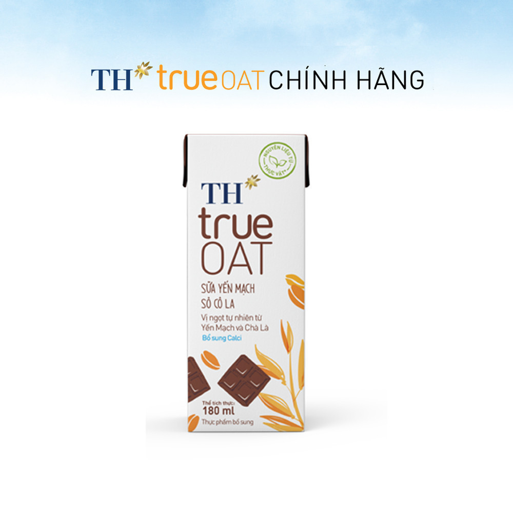 [LIVESTREAM] Thùng 48 hộp Sữa Yến Mạch Sô Cô La TH true OAT 180ml (180 ml x 48)