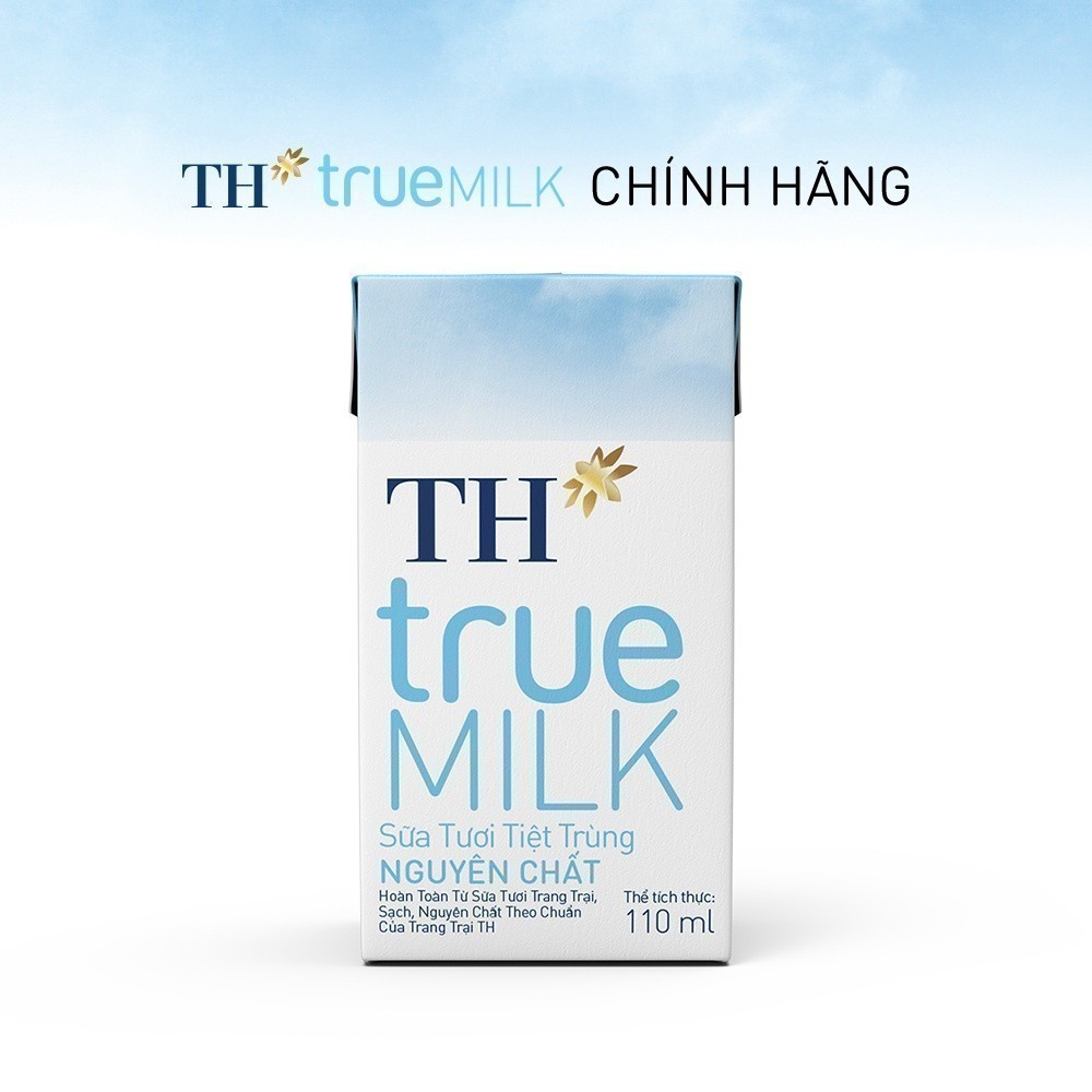 [LIVE STREAM] Thùng 48 hộp sữa tươi tiệt trùng  TH true MILK nguyên chất 110 ml (110 ml x 48)