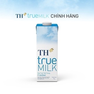 Thùng 12 hộp sữa tươi tiệt trùng TH true MILK ít đường 1 L (1 L x 12)